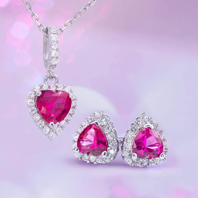 Sweetheart Necklace & Earrings